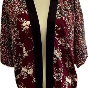 Burgundy Kimono